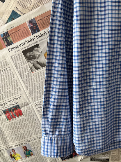Ralph Lauren® Blue Check | Chest: 27 | XXL | Shirt | Cotton
