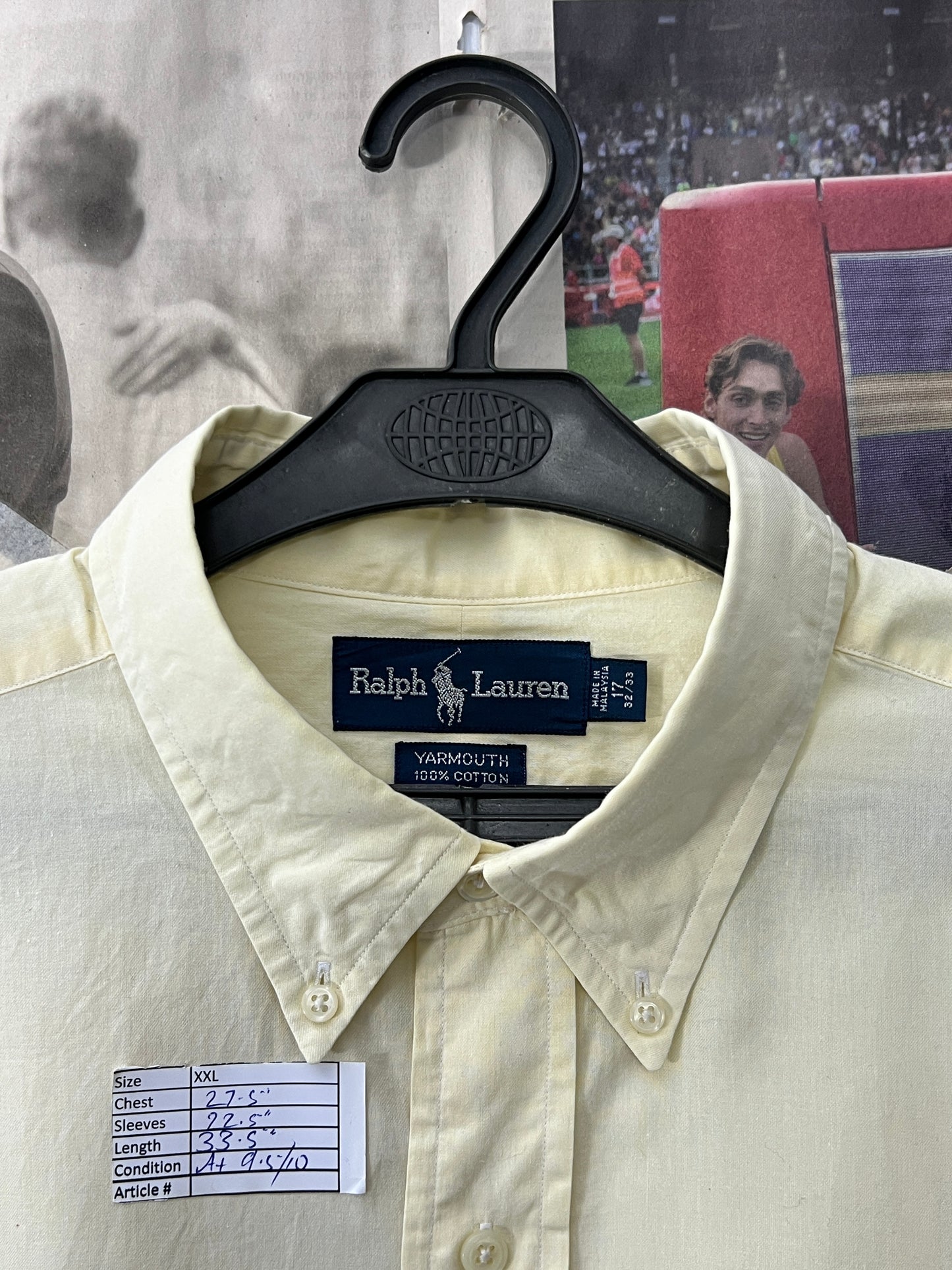 Ralph Lauren® Melon | Chest 27.5 | XXL | Shirt | Cotton