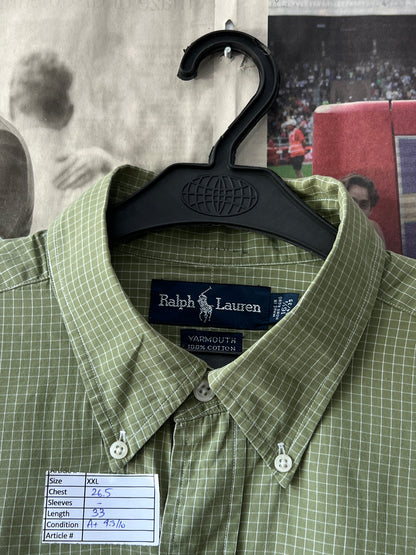 Ralph Lauren® XXL | Chest 26.5 | Moss | Shirt | Cotton