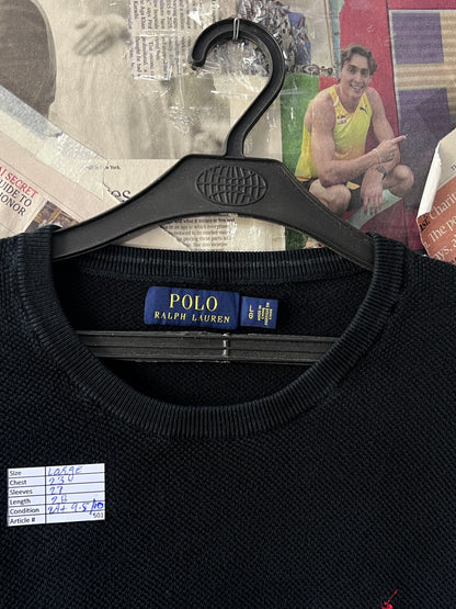 Ralph Lauren® Large | Chest 23 | Black | Sweat Shirt | Cotton | 501