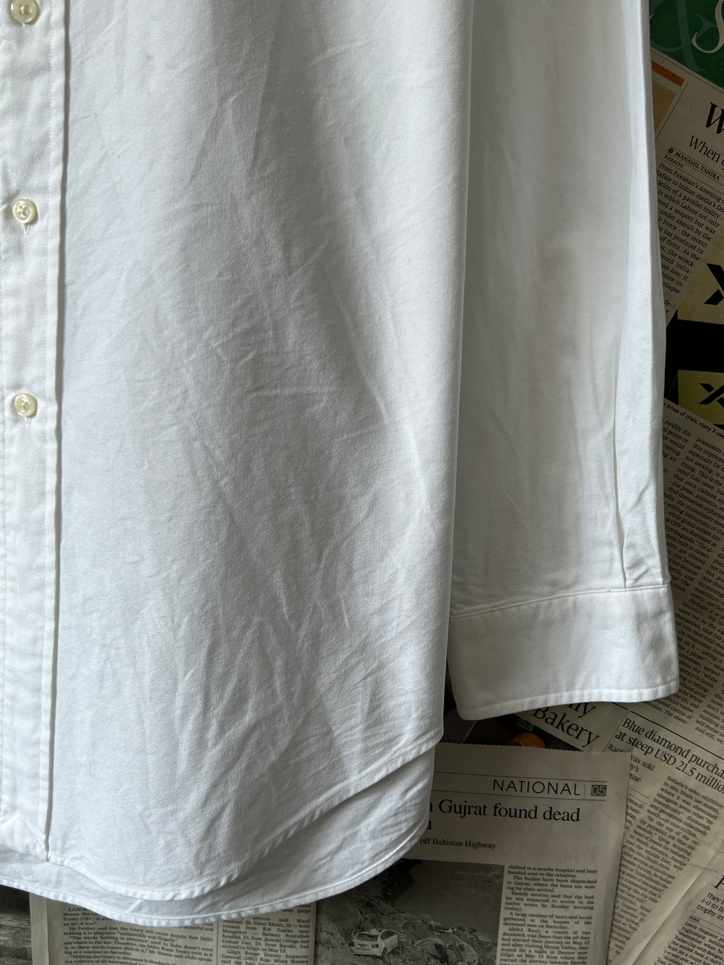 Ralph Lauren® XL | Chest 25.5 | White Oxford | Shirt | Cotton