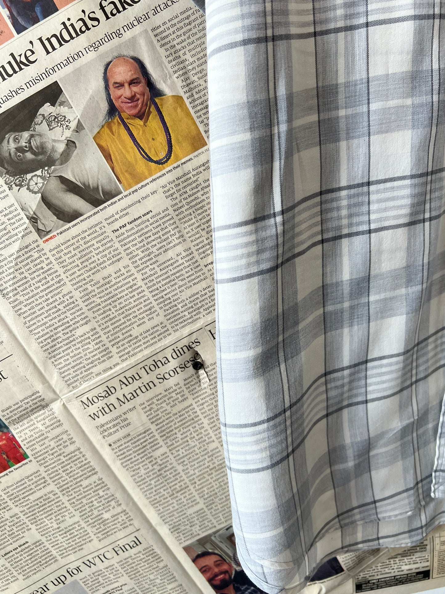 Ralph Lauren® Grey Check | Chest 27 | XXL | Shirt | Cotton