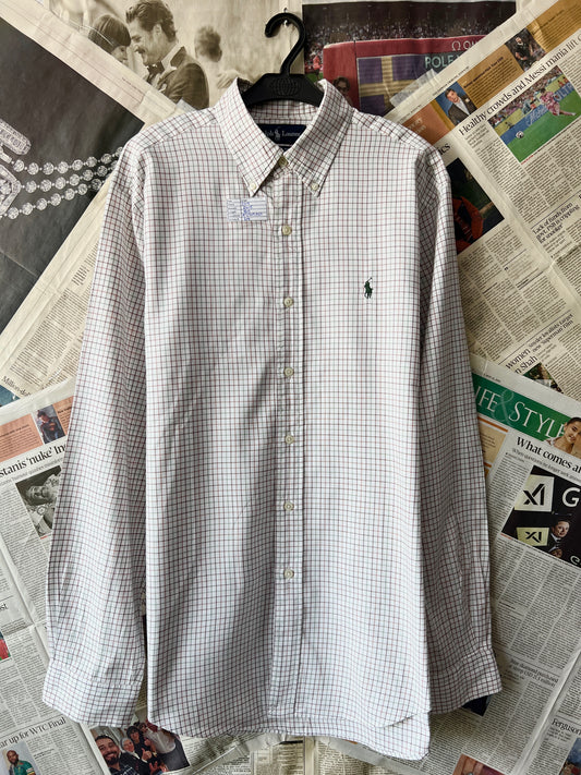 Ralph Lauren® Light Brown Box check – (Chest: 23.5)