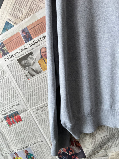 Ralph Lauren® Grey | Chest 28 | XXL | V-Neck Sweater | Pima Cotton