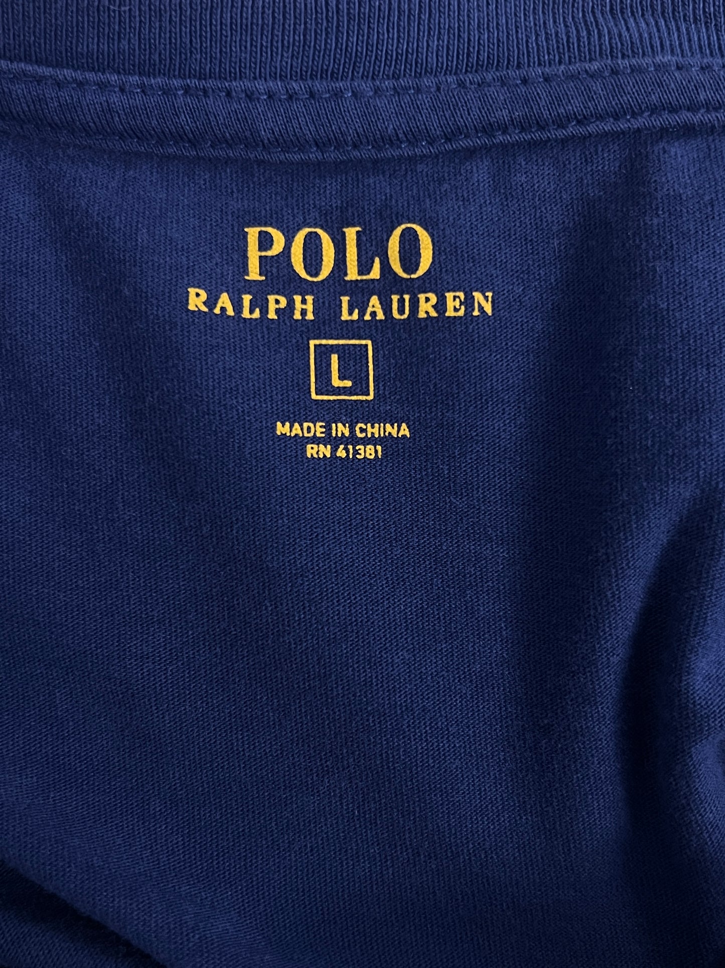 Ralph Lauren® Large | Chest 23 | Blue | Light Sweat Shirt | Cotton | 2297