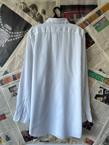 Ralph Lauren® XL | Chest 26 | White Textured | Shirt | Cotton