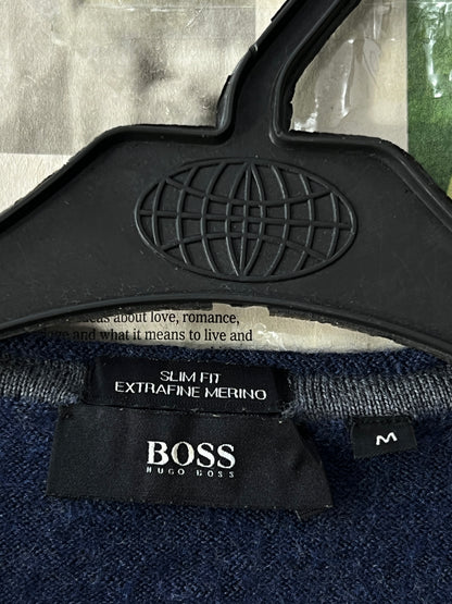 Hugo Boss® XS | Chest 18.5 | Navy | Sweater | Merino Wool | 399