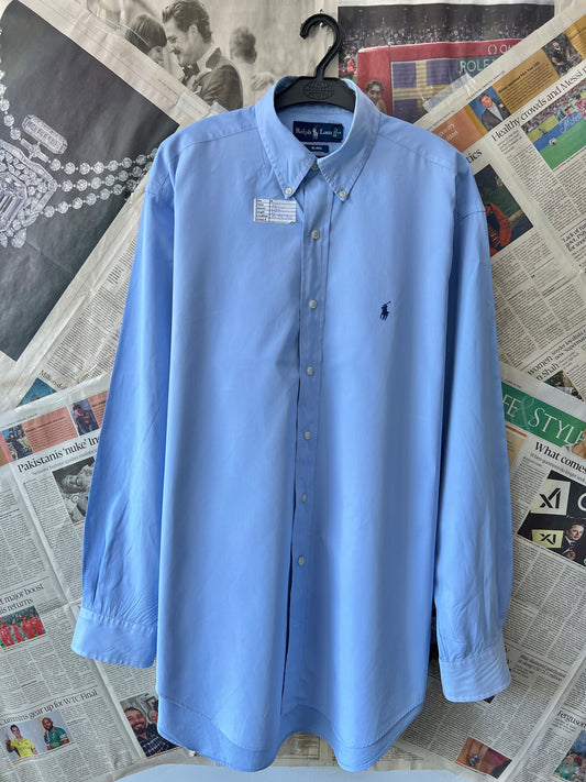 Ralph Lauren® XL | Chest 25 | Blue | Shirt | Cotton