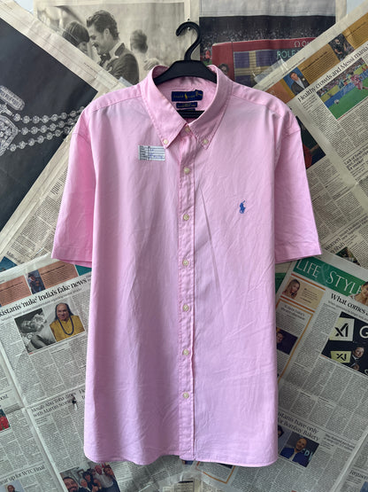 Ralph Lauren® Pink Feather Weight Twill | Chest 26 | XL | Shirt | Cotton blend
