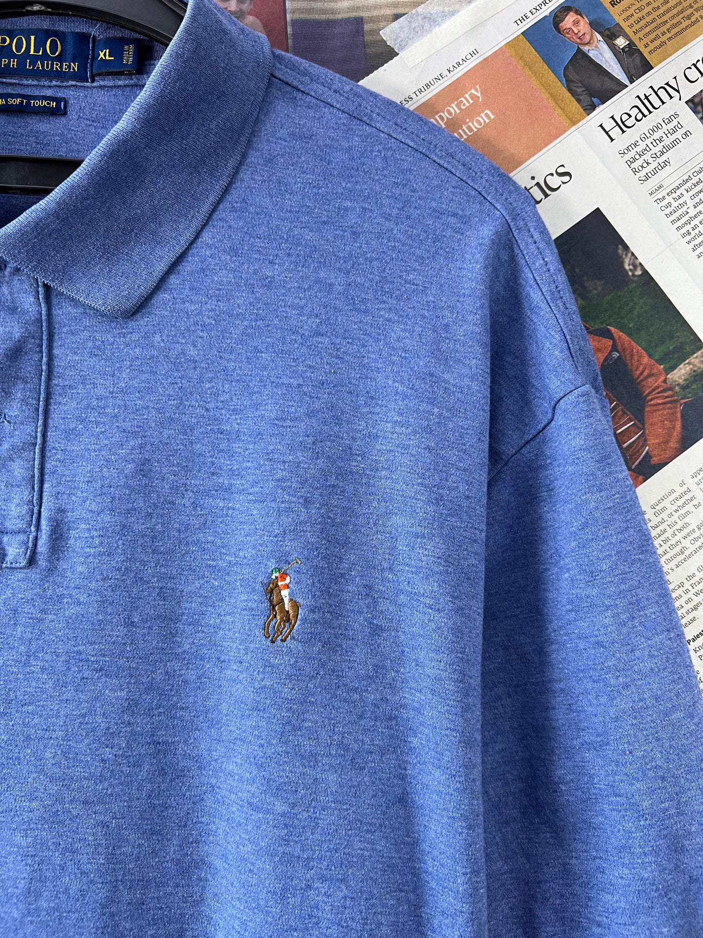 Ralph Lauren® Blue | Chest 25.5 | XL | Polo | Pima Cotton