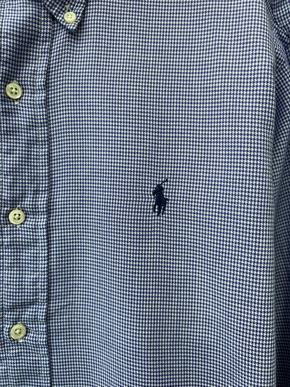 Ralph Lauren® Large | Chest 24 | Blue Pin Check | Shirt | Cotton