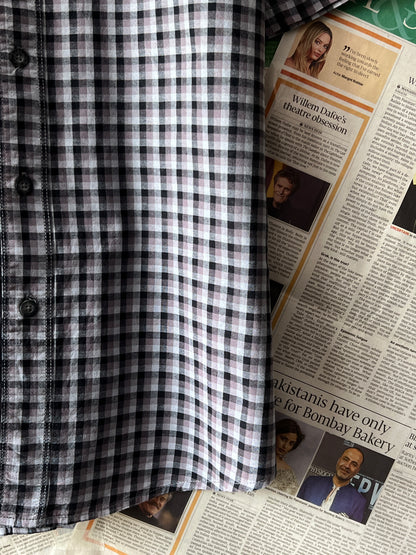 Harley Davidson® Black & Grey check – (Size: Large)