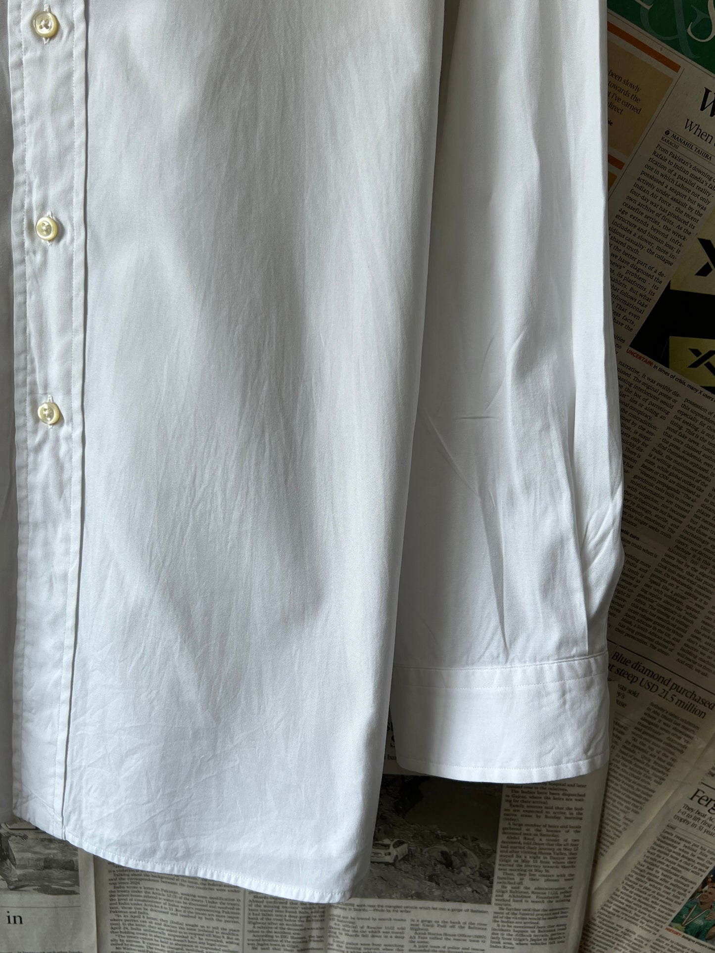 Ralph Lauren® White | Chest 29.5 | XXXL | Shirt | Cotton