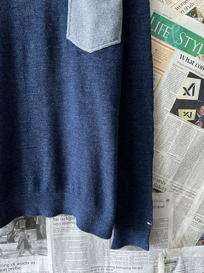 T*mmy Hilfiger® Large/XL | Chest 24.5 | Blue | Sweater | Cotton Wool Blend | 421