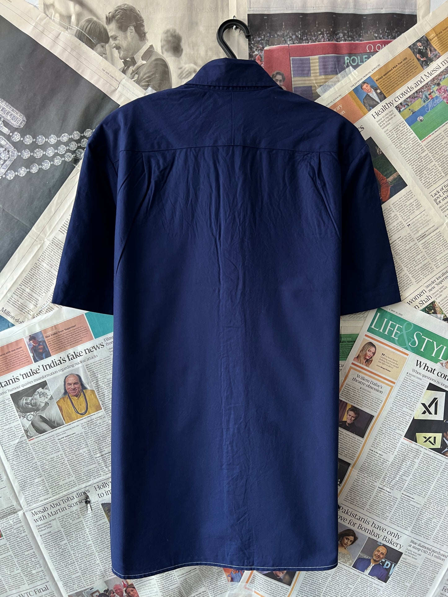 Fred Perry® Blue & White | Chest 20 | Small | Shirt