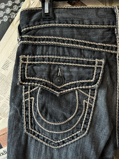 True Religion® Waist 34 | Denim Pants | Ricky Relaxed Straight | Vintage | 1084