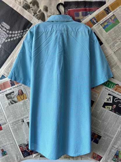 Ralph Lauren® XXL | Chest 28.5 | Cyan Check | Shirt | Cotton