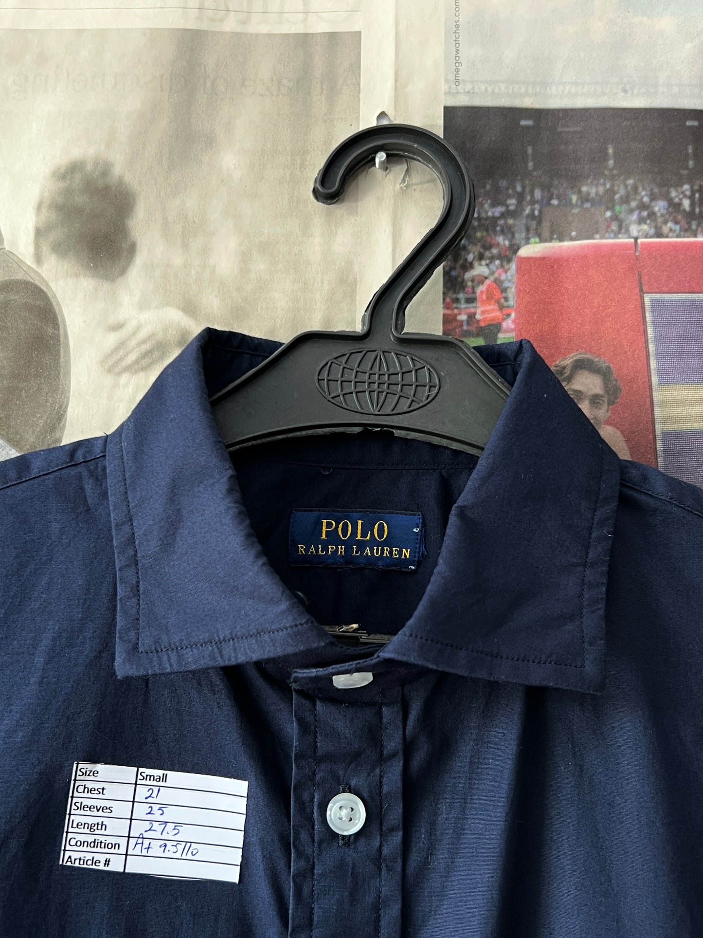 Ralph Lauren® Small | Chest 21 | Navy | Shirt | Cotton | 568