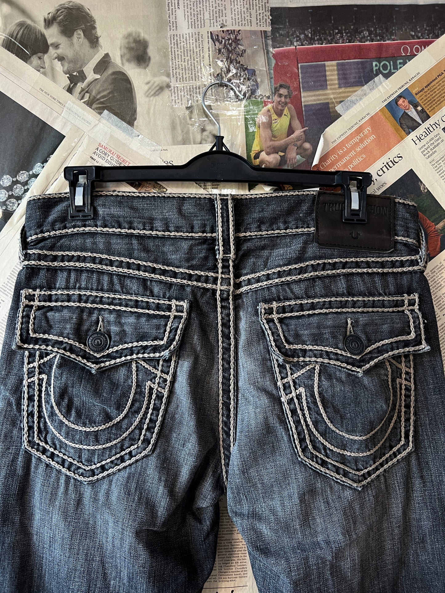 True Religion® Waist 34 | Denim Pants | Ricky Relaxed Straight | Vintage | 1084