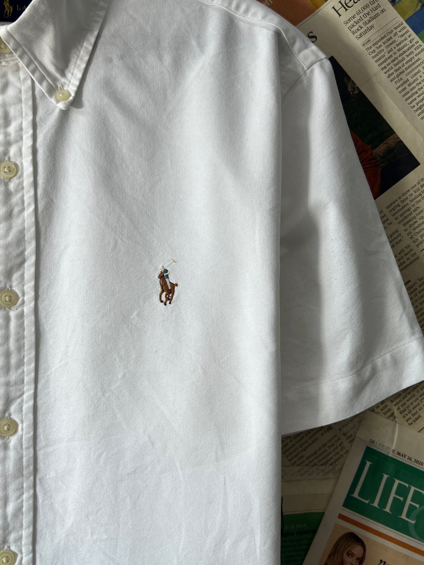 Ralph Lauren® White Oxford | Chest 21 | Small | Shirt | Cotton