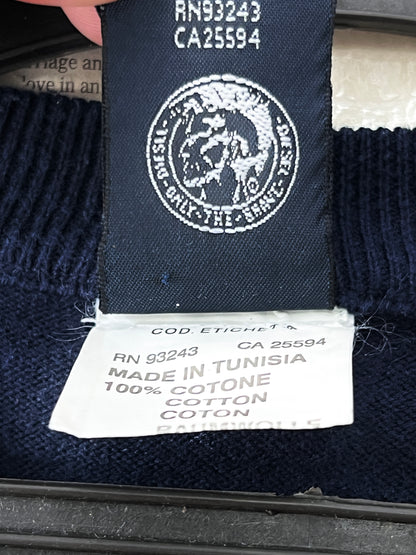 Diesel® Small | Chest 20 | Navy Blue | Sweater | Cotton | 560