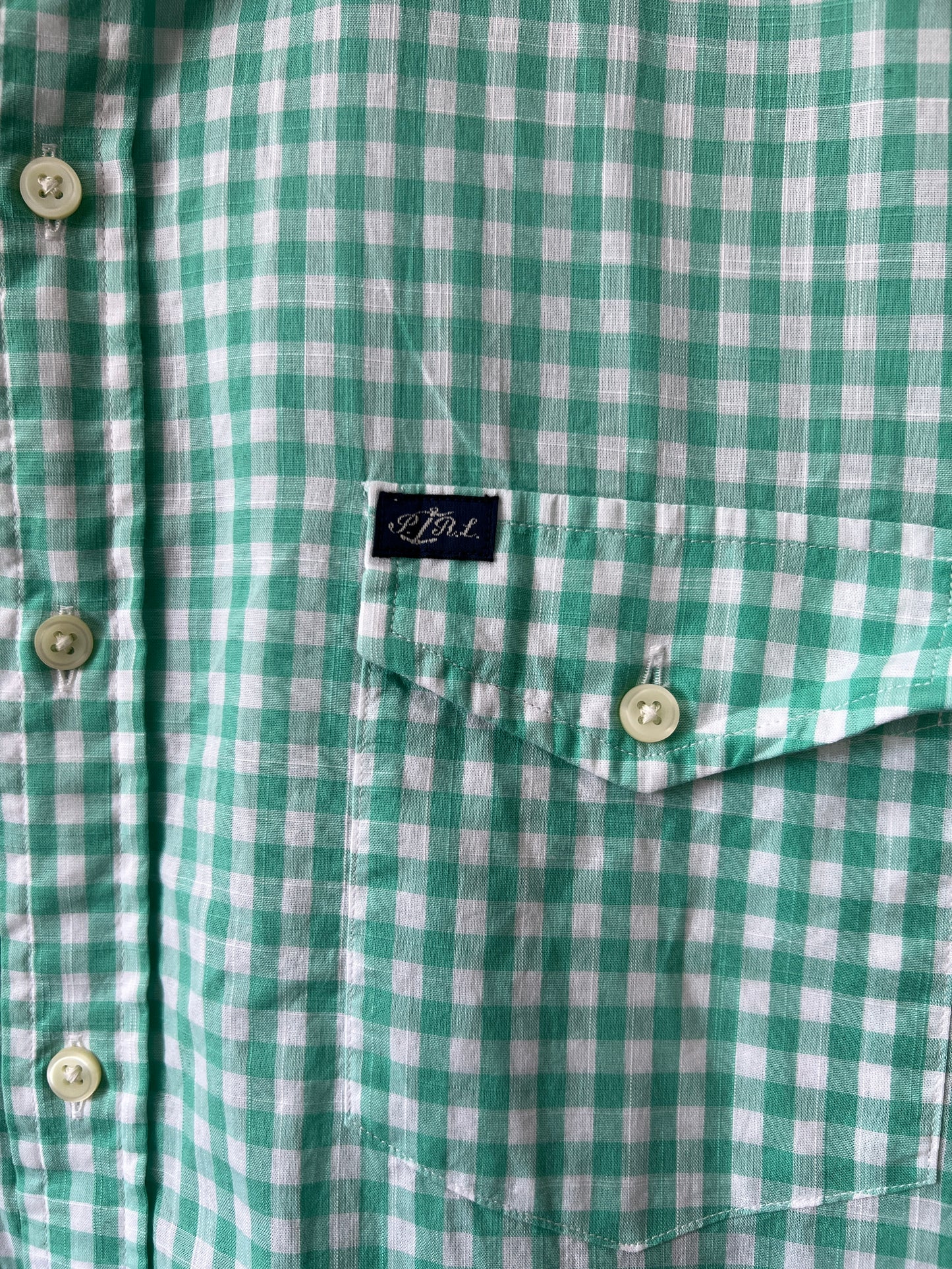 Ralph Lauren® XL/L | Chest 24.5 | Cyan-check | Shirt | Cotton