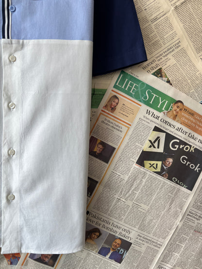 Fred Perry® Blue & White | Chest 20 | Small | Shirt