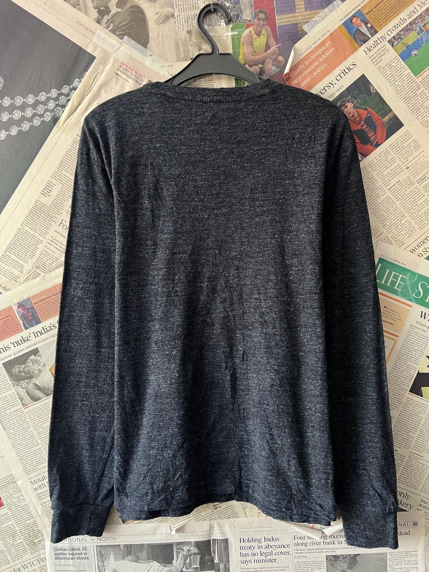 Ralph Lauren® Small | Chest 20" | Charcoal | Light Sweat Shirt | Cotton | 494