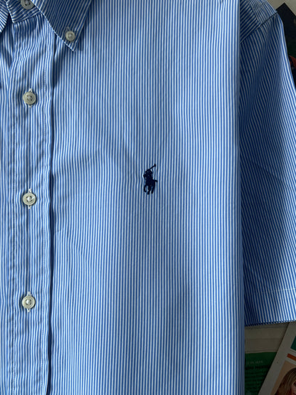 Ralph Lauren® Blue Pin Check | Chest 23.5 |L | Shirt | Cotton
