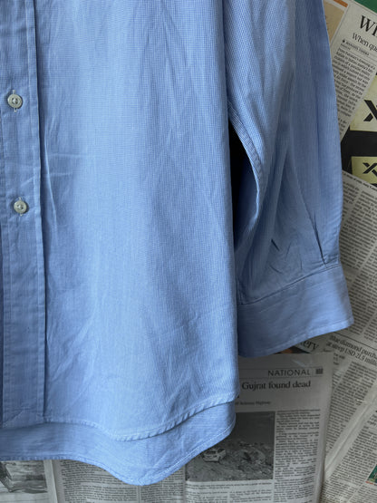 Ralph Lauren® XL | Chest 25 | Blue Pin Check | Shirt | Cotton