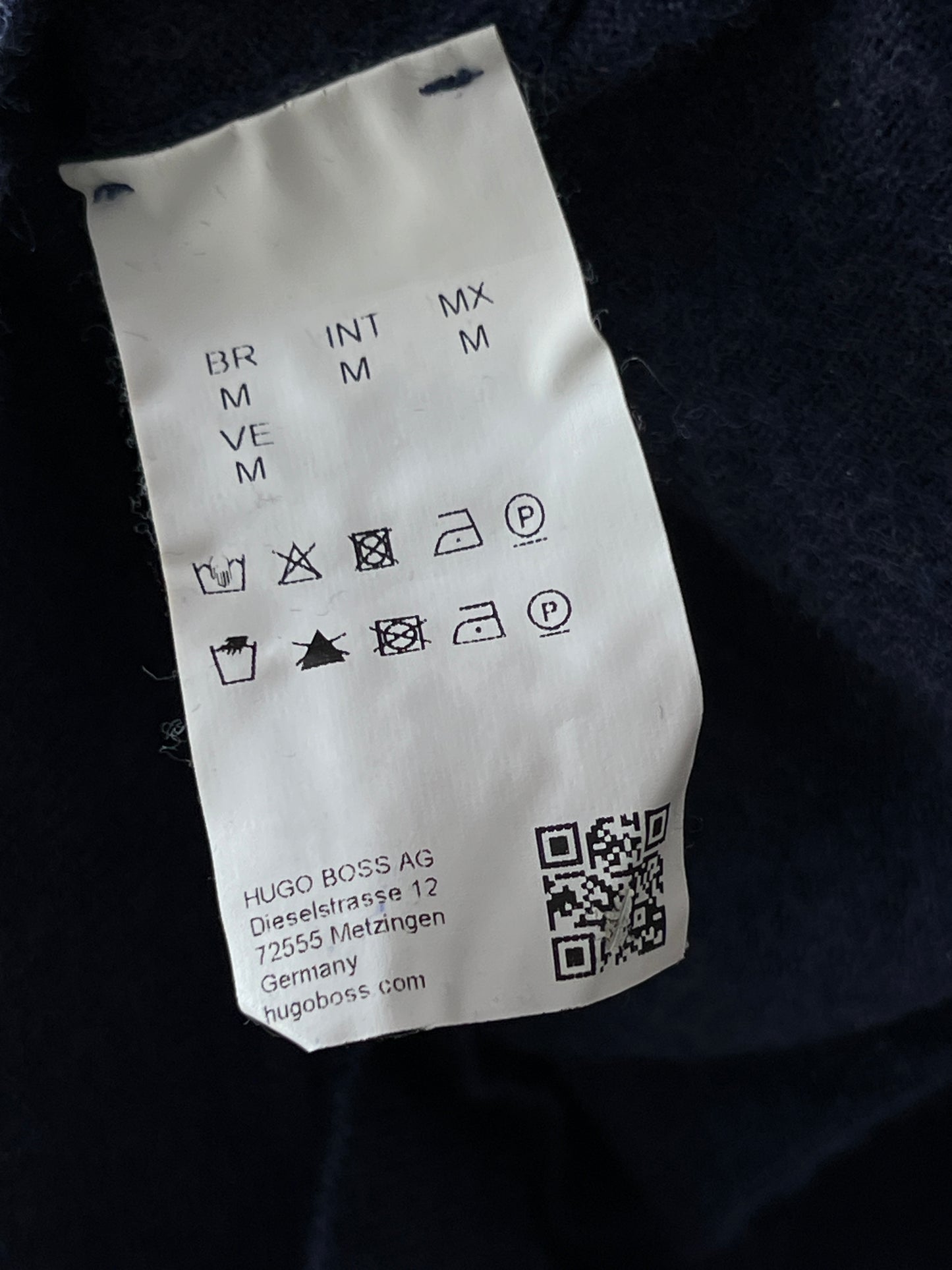 Hugo Boss® XS | Chest 18.5 | Navy | Sweater | Merino Wool | 399