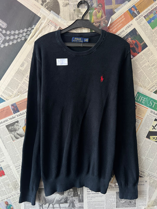 Ralph Lauren® Large | Chest 23 | Black | Sweat Shirt | Cotton | 501