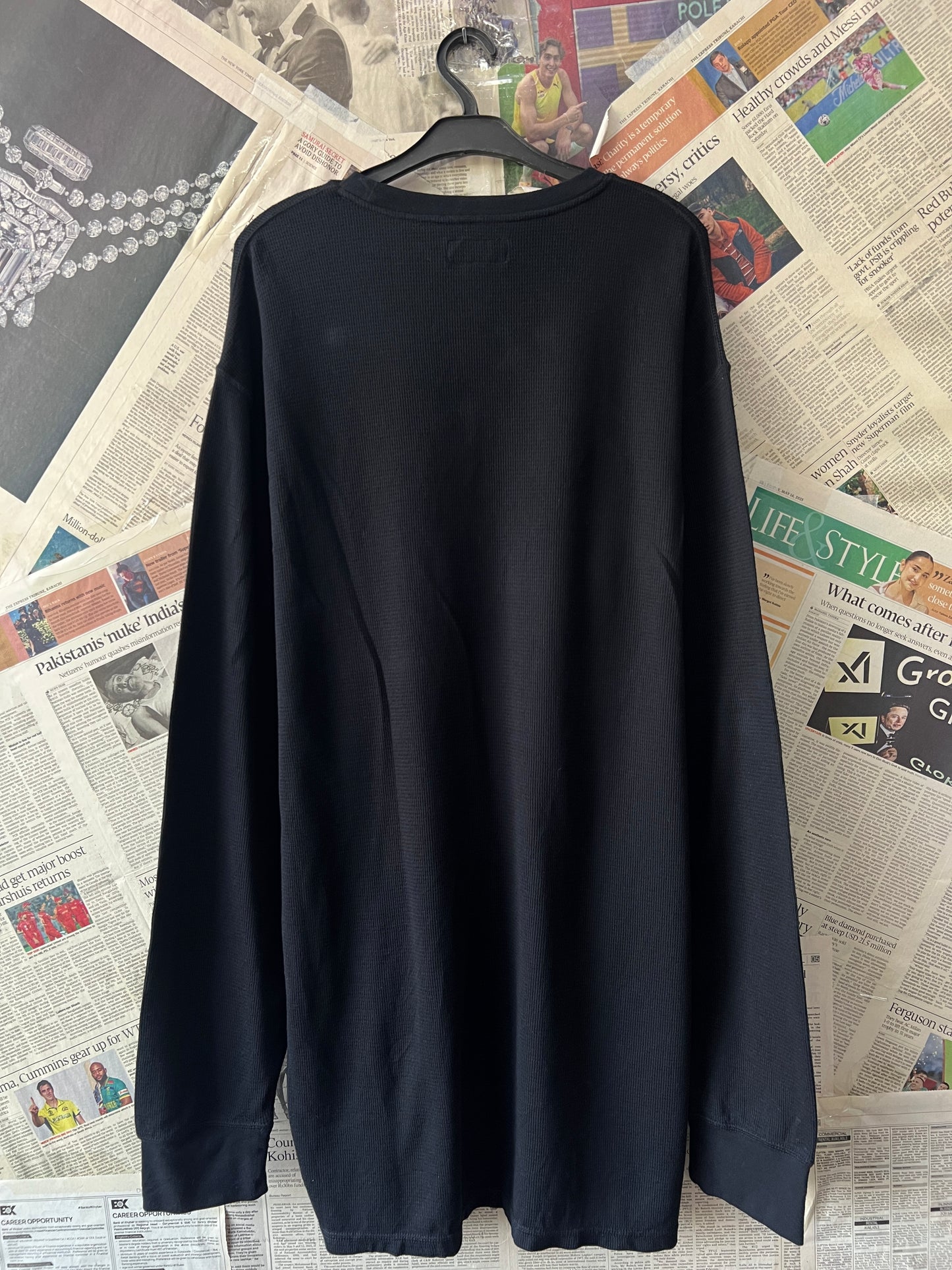 Ralph Lauren® XXL | Chest 27 | Black | Sweat Shirt | Cotton Poly | 495