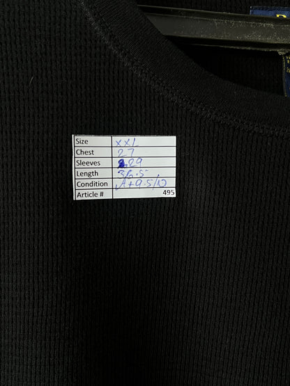 Ralph Lauren® XXL | Chest 27 | Black | Sweat Shirt | Cotton Poly | 495