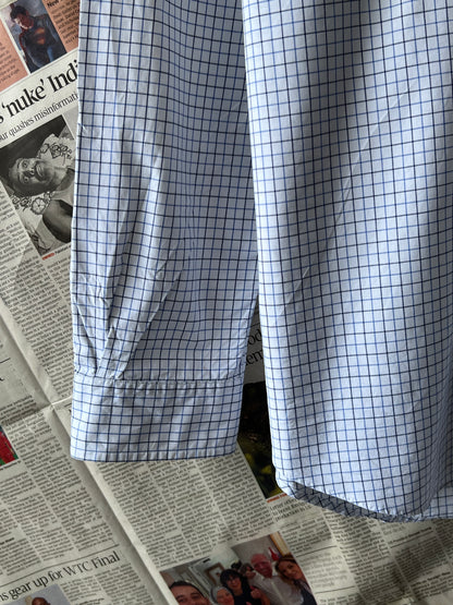 Ralph Lauren® Small | Chest 20.75 | White Box Check | Shirt | Cotton