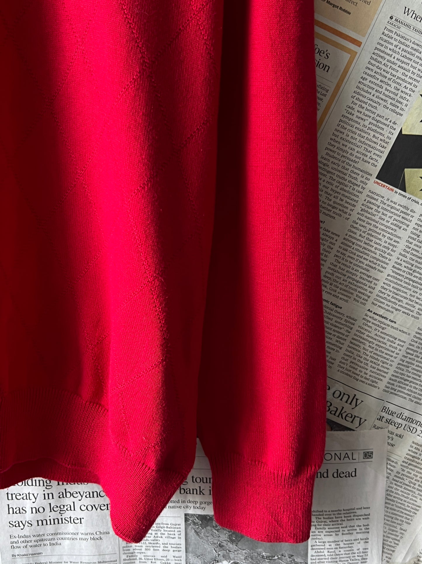 T*mmy H*lfiger® Large | Chest 23 | Red | Sweater | Cotton | 414