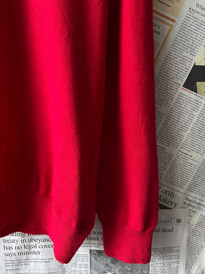 T*mmy H*lfiger® Large | Chest 23 | Red | Sweater | Cotton | 414