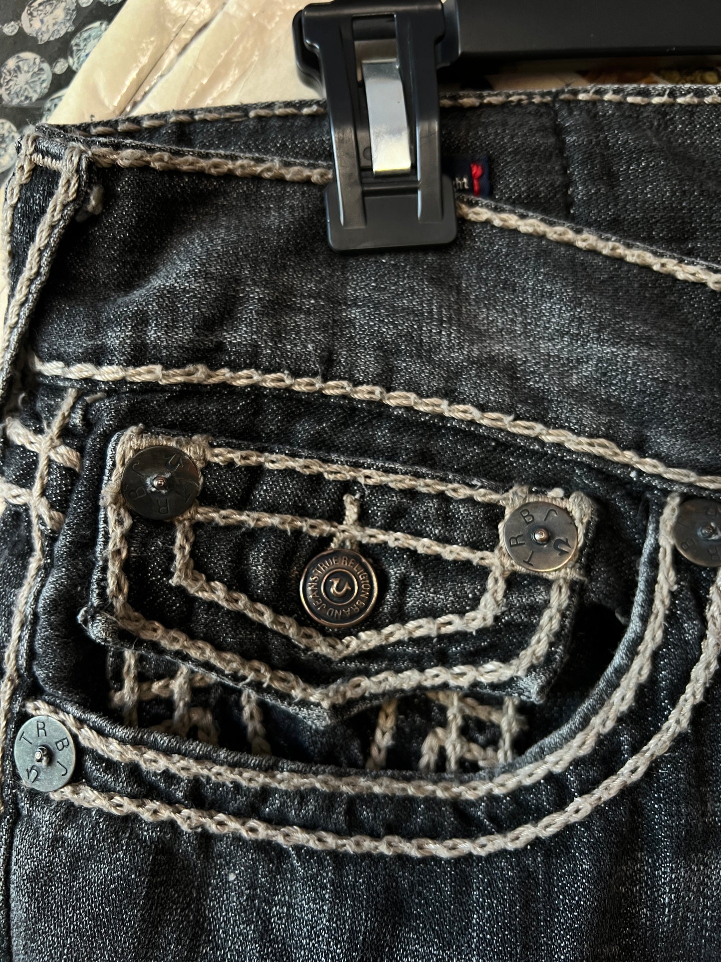 True Religion® Waist 34 | Denim Pants | Ricky Relaxed Straight | Vintage | 1084