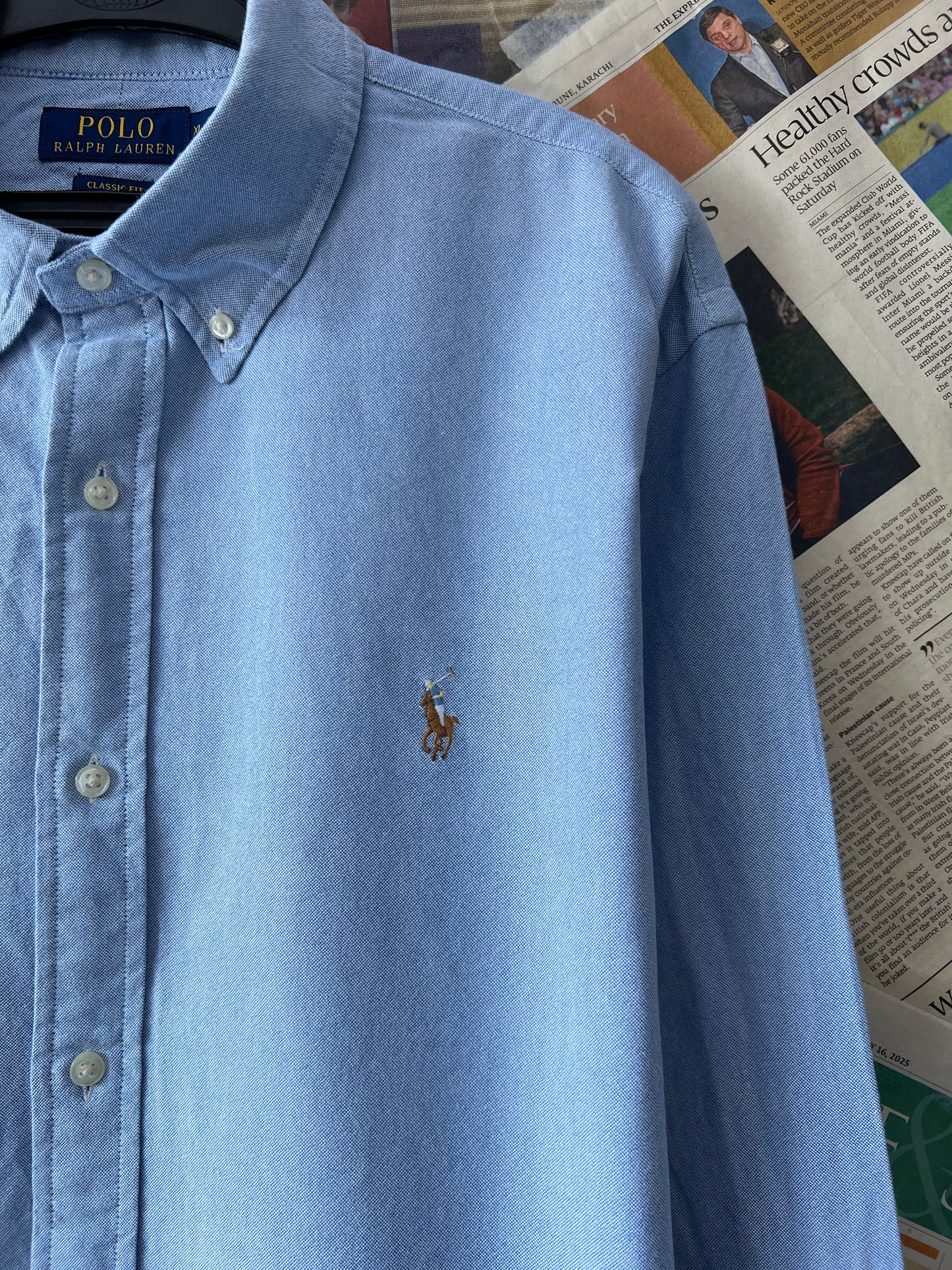 Ralph Lauren® Blue Oxford | Chest: 26.5 | XXL | Shirt | Cotton