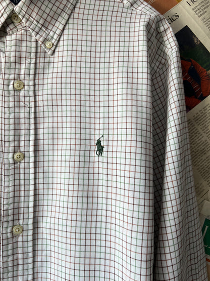 Ralph Lauren® Light Brown Box check – (Chest: 23.5)