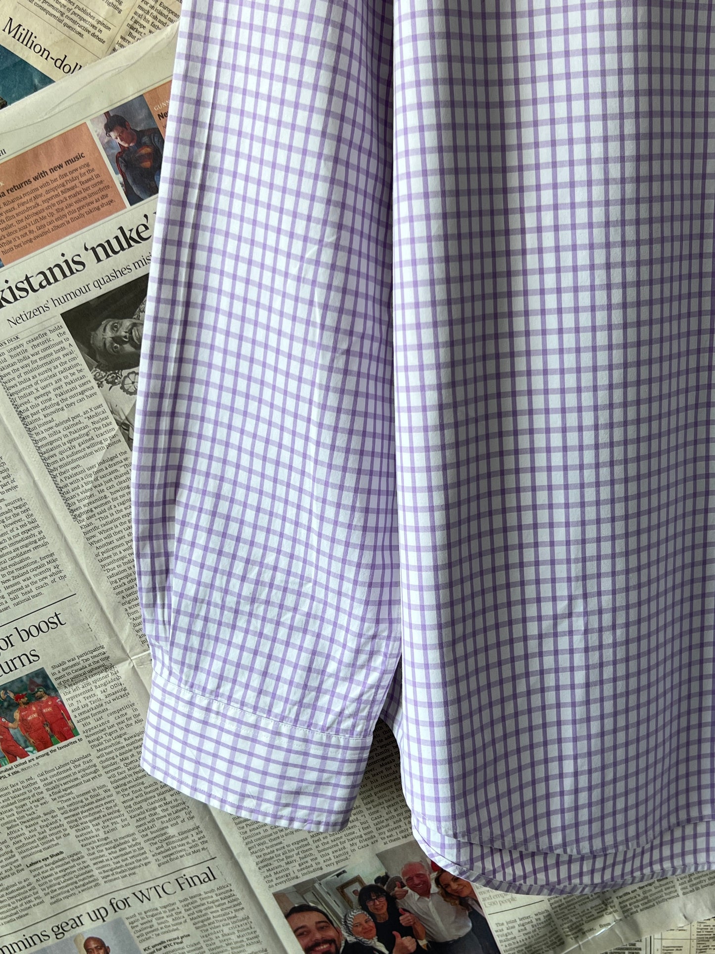 Ralph Lauren® Violet Check | Chest 23 | Large | Cotton