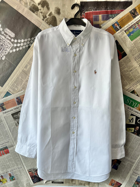 Ralph Lauren® White | Chest 26.5 | XXL | Shirt | Cotton