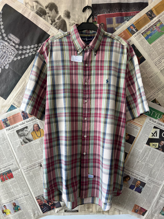Ralph Lauren® XXL | Chest 26.5 | Madras | Shirt | Cotton