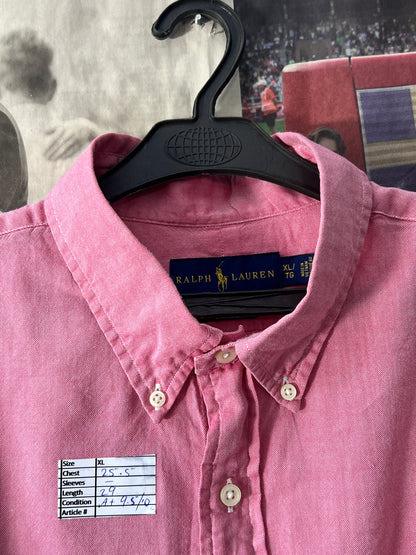 Ralph Lauren® XL | Chest 25.5 | Georgia Peach | Shirt | Cotton