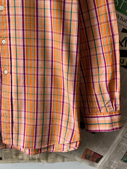 Ralph Lauren® Orange Check | Chest: 29 | XXXL | Shirt | Cotton