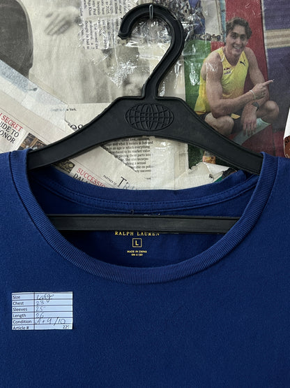 Ralph Lauren® Large | Chest 23 | Blue | Light Sweat Shirt | Cotton | 2297