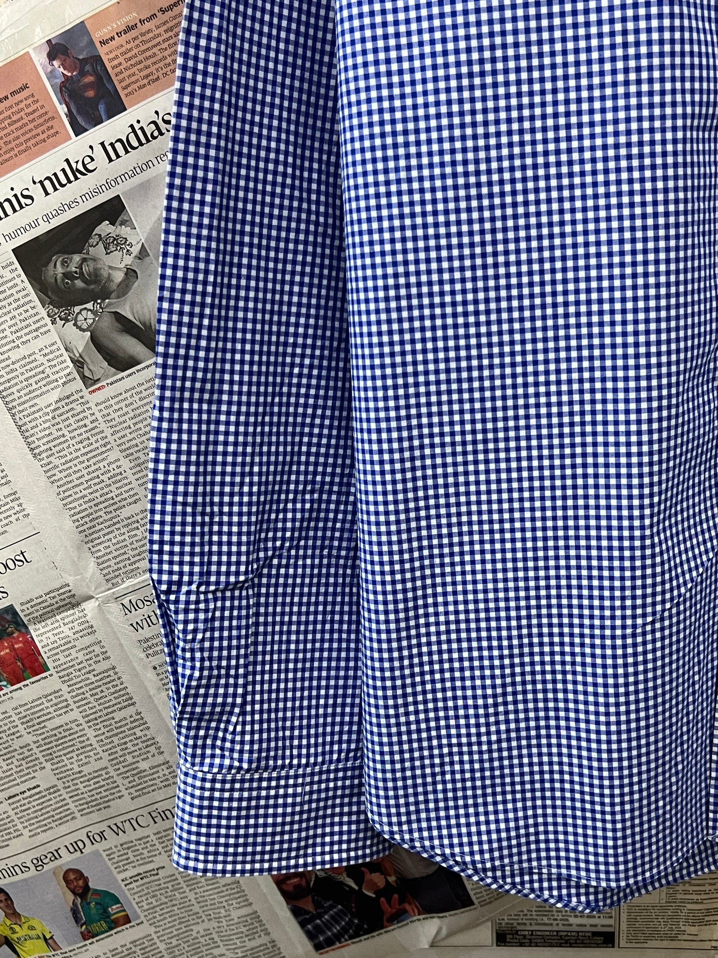 Ralph Lauren® Blue Check | Chest: 26.5 | XXL | Shirt | Cotton