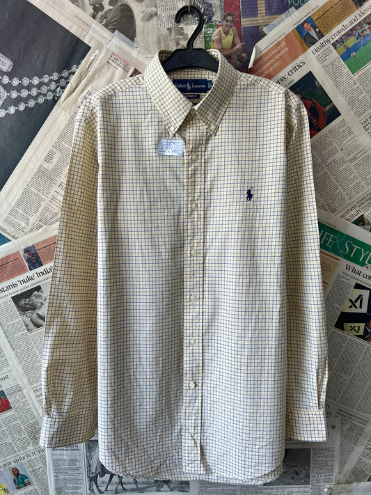 Ralph Lauren® Medium | Chest 21.75 | Check | Shirt | Cotton | 499