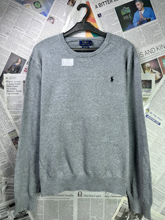 Ralph Lauren® Large | Chest 23 | Grey | Sweat Shirt | Cotton | 1800