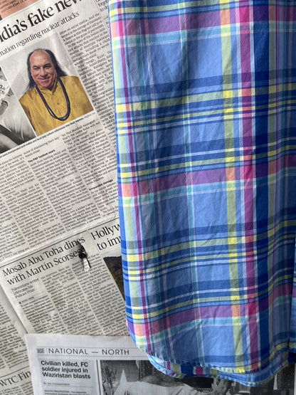 Ralph Lauren® Blue Multi-check | Chest 24.5 | XL/L | Shirt | Cotton